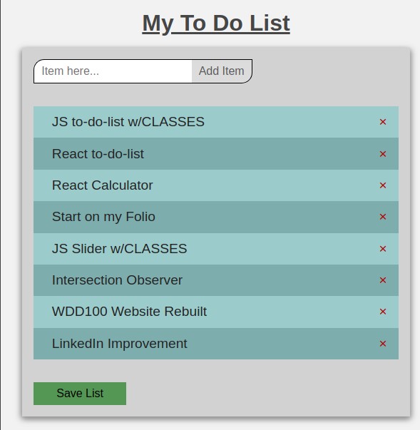 To Do List Project
